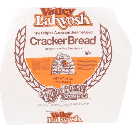 Valley Lahvosh Lahvosh Crackerbread 15 Round Original 26 oz., PK5 4250900